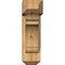 Ekena Millwork Olympic Craftsman Rough Sawn Bracket w/ Offset Brace, Western Red Cedar, 6"W x 16"D x 20"H BKT0604X16X20OLY04RWR - alternate 3